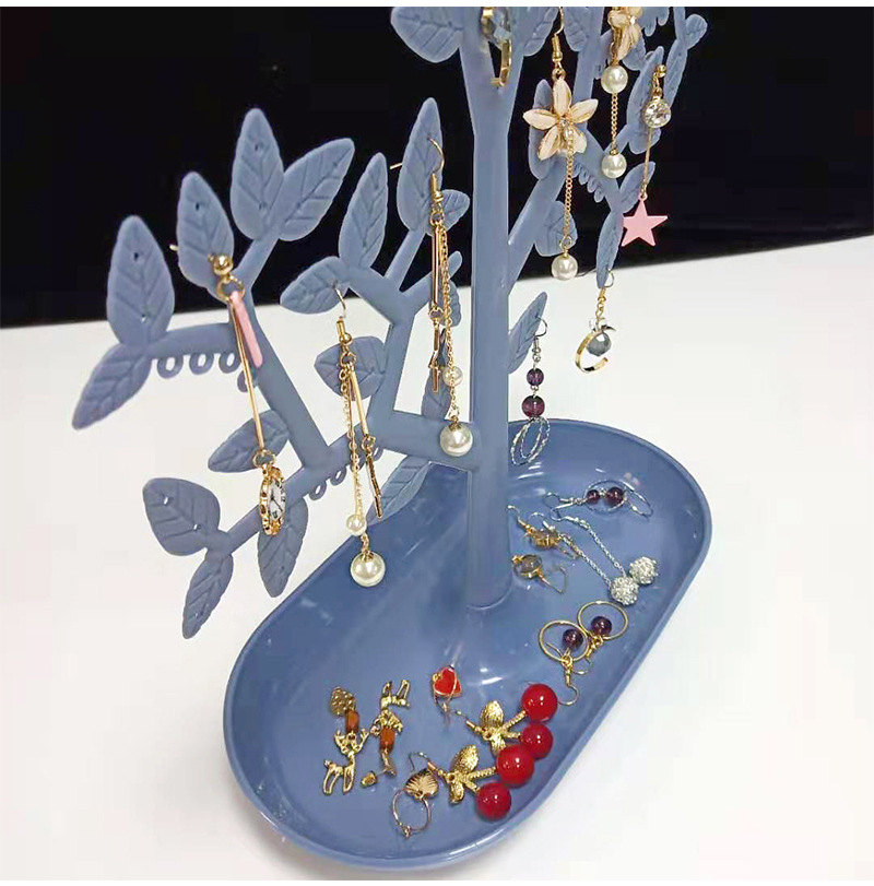 创意家居塑料首饰收纳架植绒饰品项链展示架耳环吊坠手链架子批发