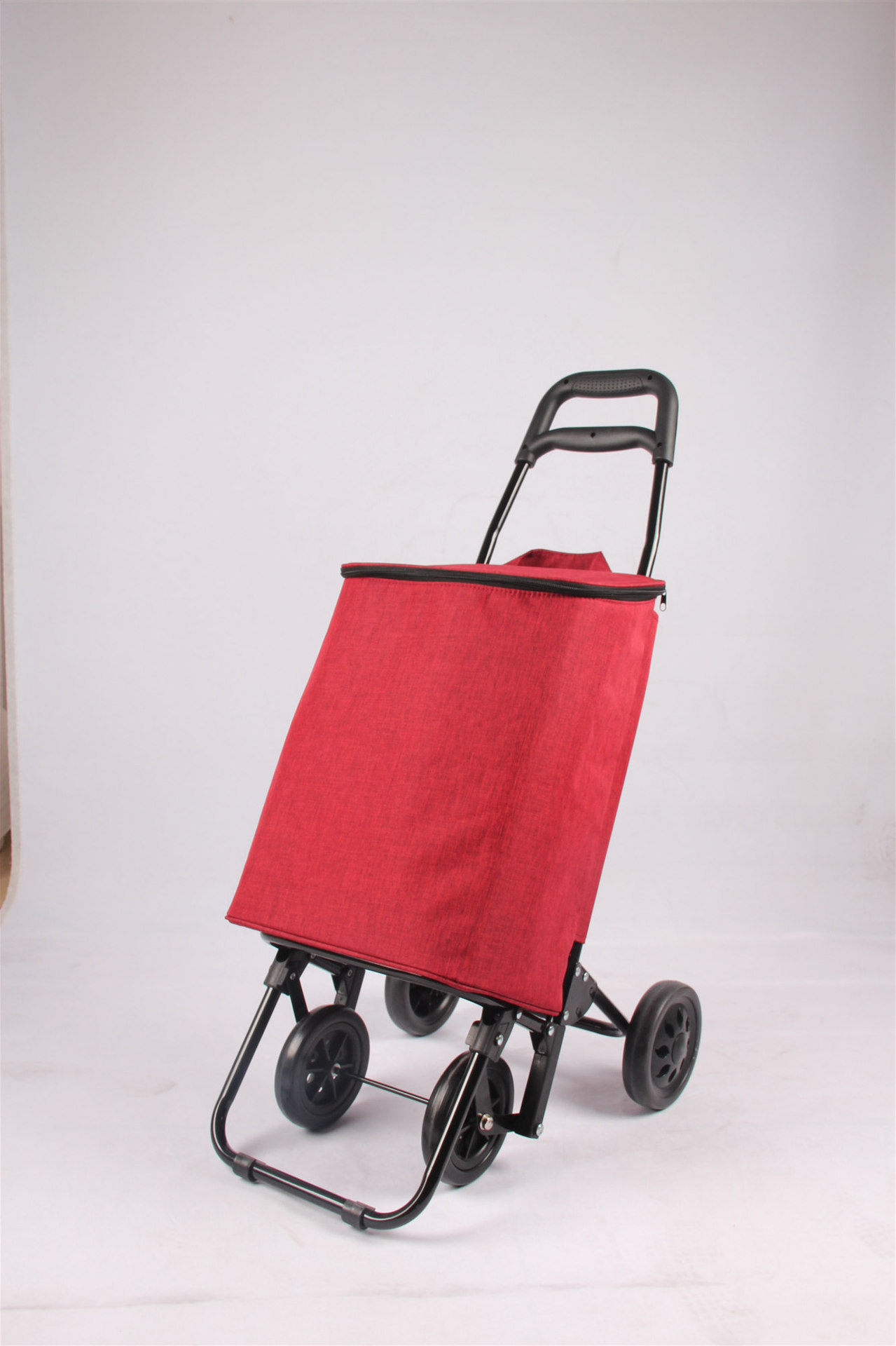 买菜车小拉车铝合金手拉车四轮折叠便携家用推车拉杆折叠购物车