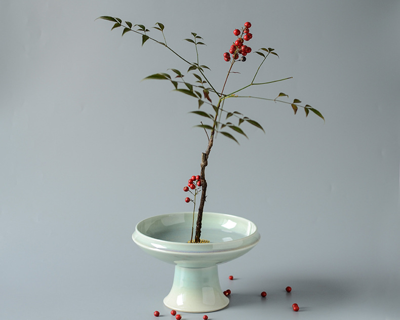 日式小原流插花器铜针剑山插花底座花道器具茶道花艺花插剑山花器