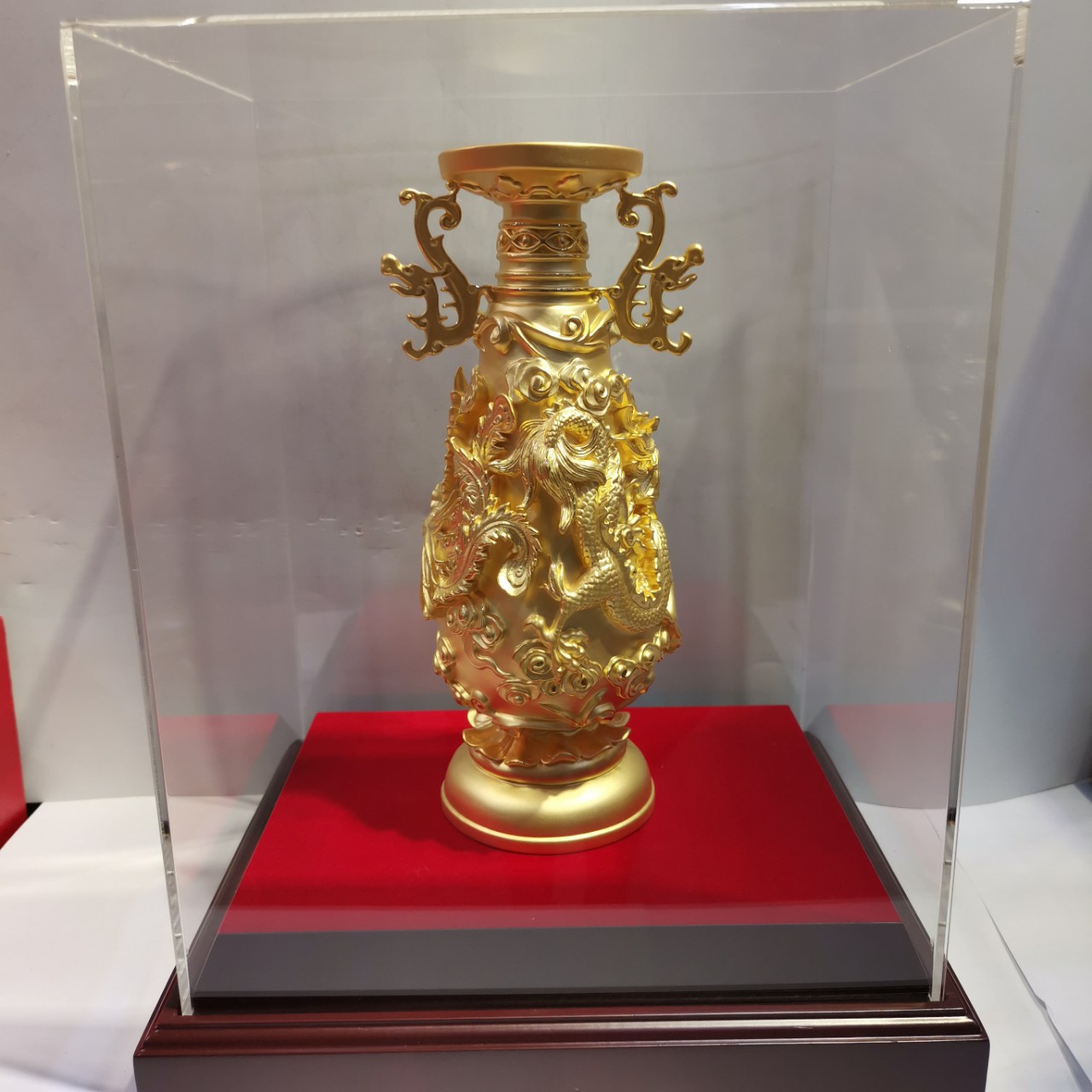 龙凤花瓶黄金摆件工艺礼品家居装饰品艺术收藏品珠宝预定