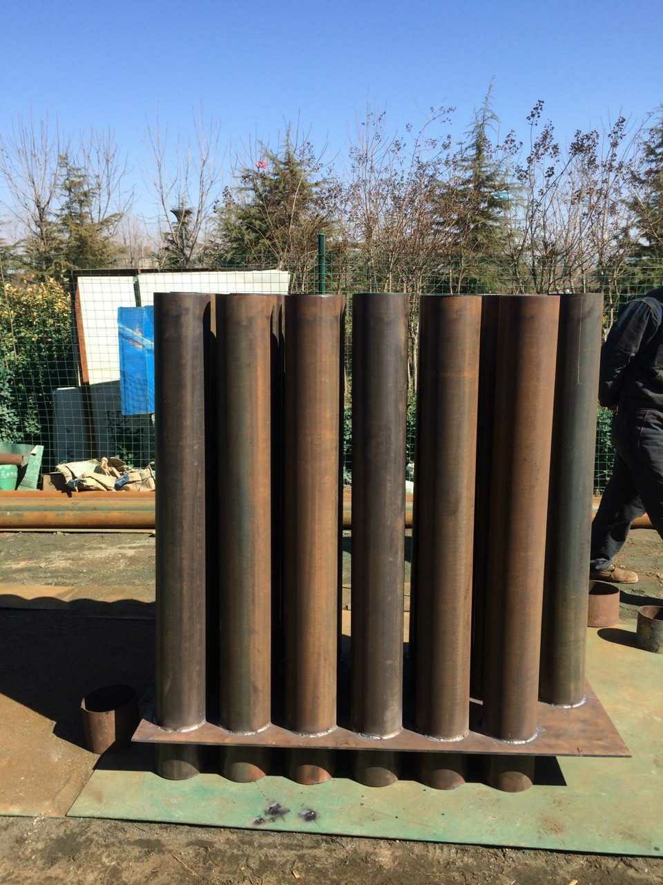 土建预埋钢筋笼保护管道的柔性防水套管 【大口径现货】