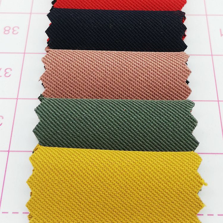 涤纶斜纹梭织面料 全涤大斜纹布料 秋冬工作服吊带衫休闲服面料