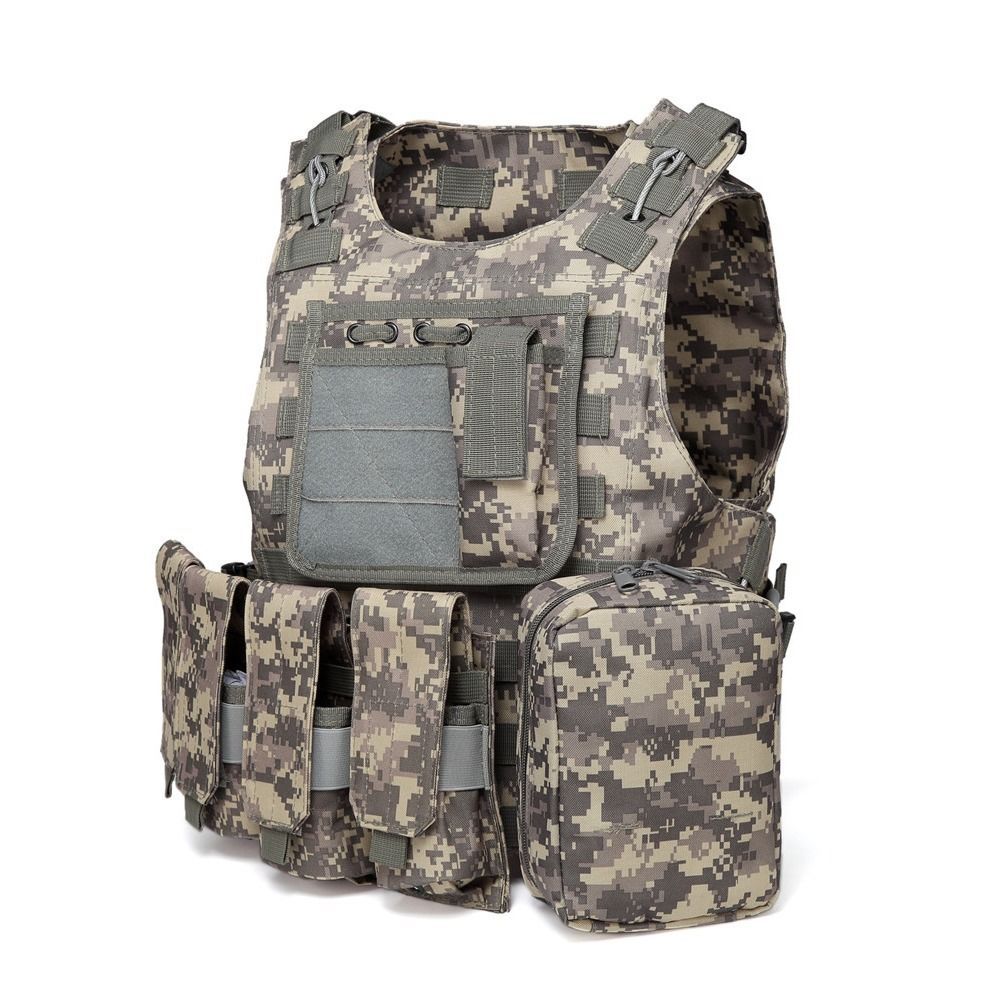 molle两栖战术背心军迷钢丝马甲运动户外多功能特种兵作战cs装备