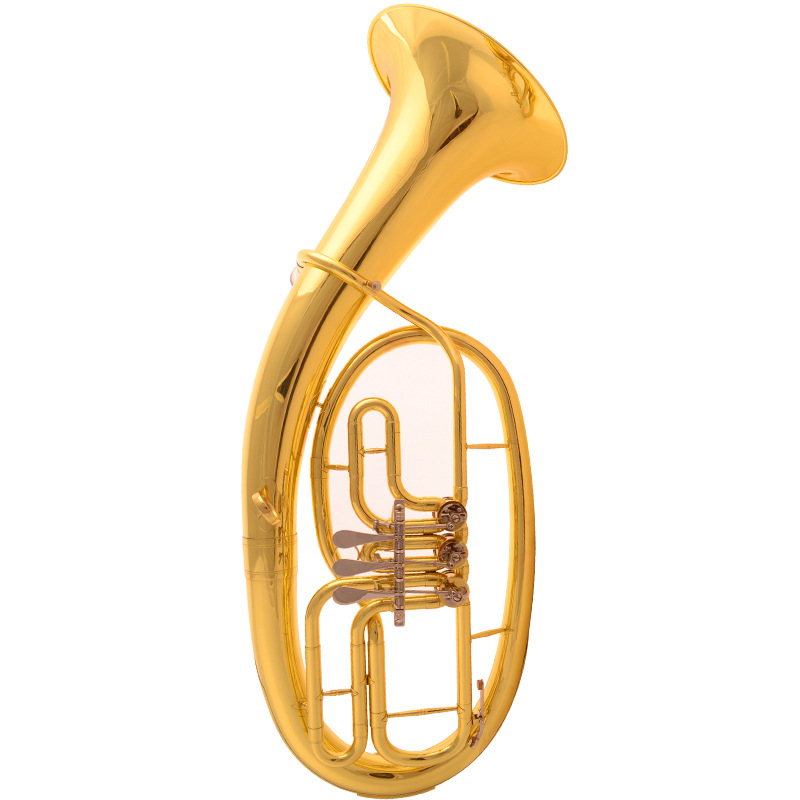 jazzor爵士朗扁键次中音号jzbr-1210 降b调 次中音号 漆金管乐