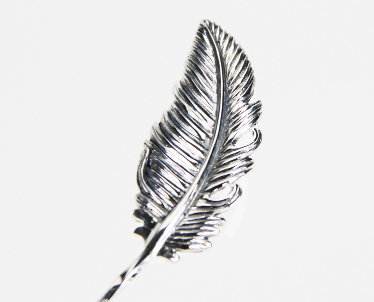 lafuli雪茄通针 925纯银羽毛通针 便携雪茄疏通器通针穿刺 通气针