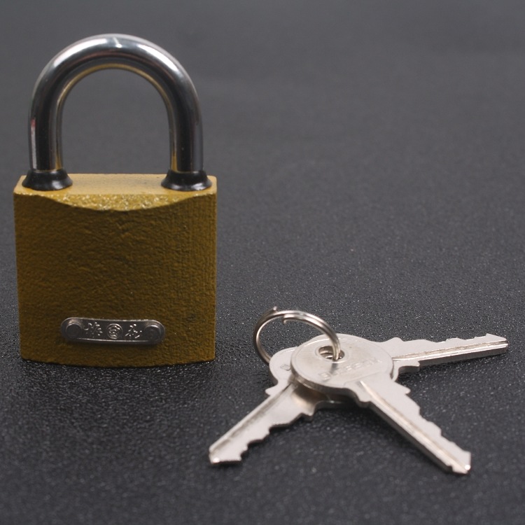 梅花挂锁厚型仿古铁锁直开锁抽屉箱包柜子门挂锁门锁宿舍小锁38mm