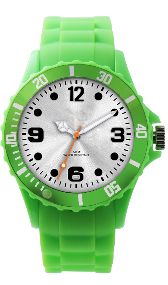 彩色果冻塑胶手表运动腕表学生表儿童手表