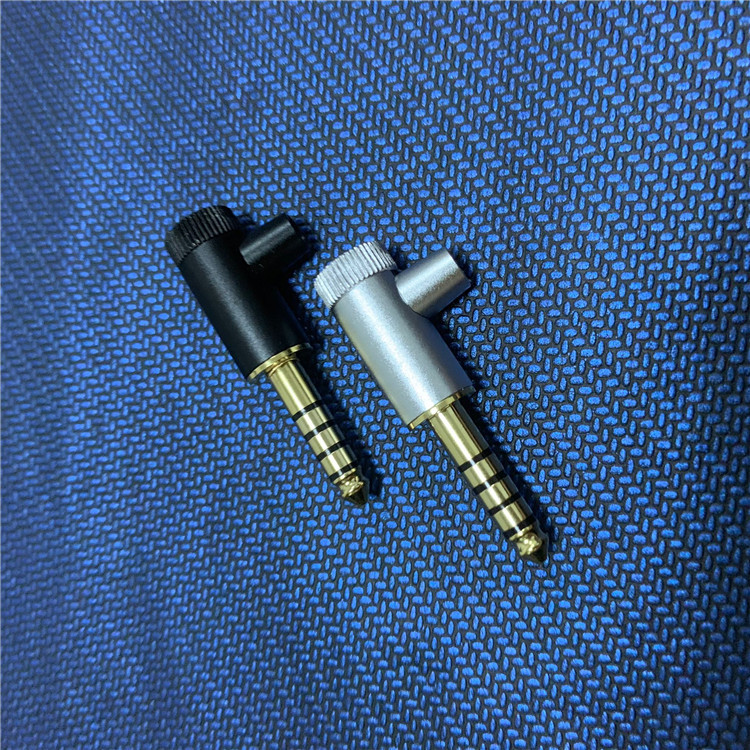 4五级平衡插头 4.4mm插头 4.4弯头 索尼zx300 4.4弯头