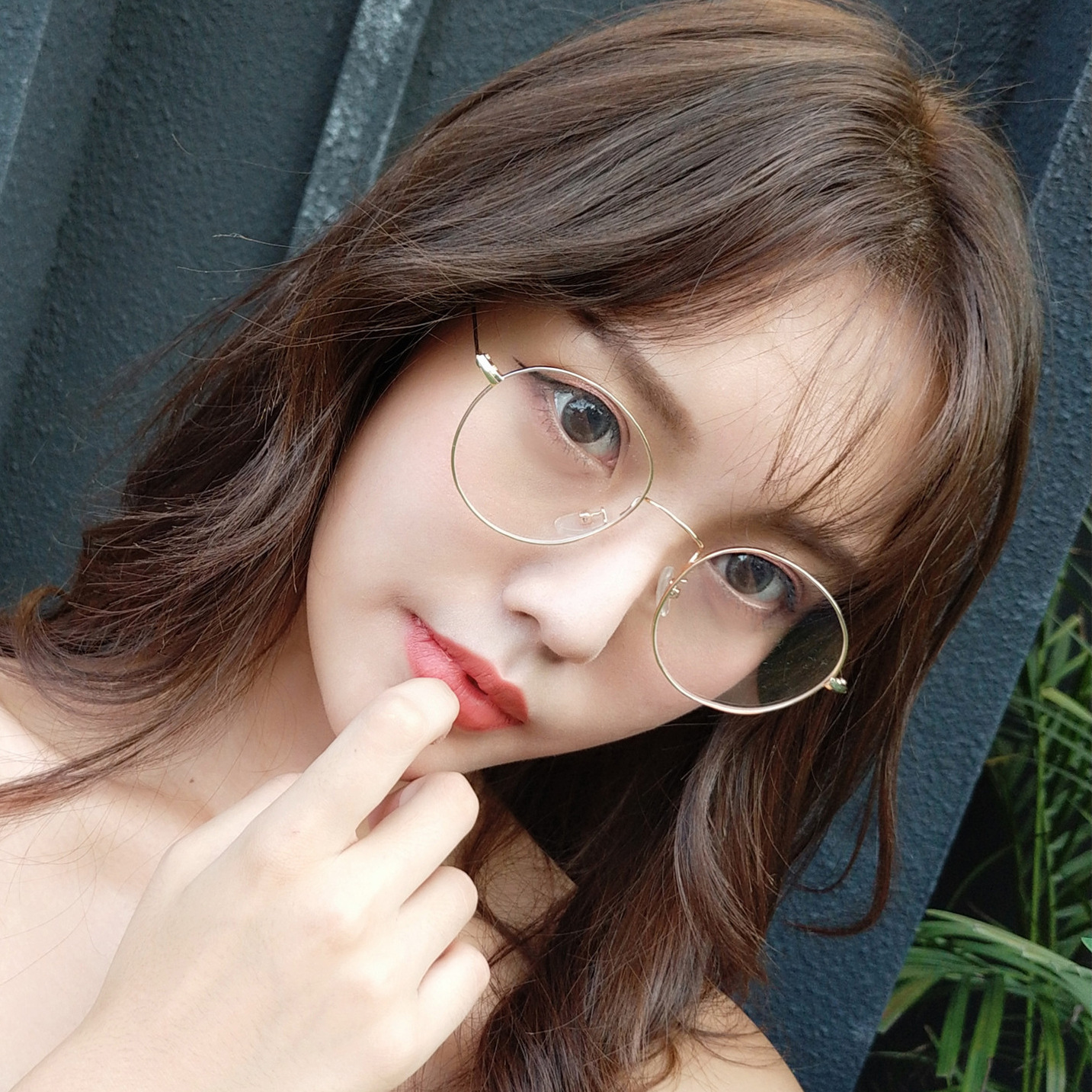 新款圆框眼镜架复古文艺金属眼镜框 学生装饰平光镜潮流个性眼镜