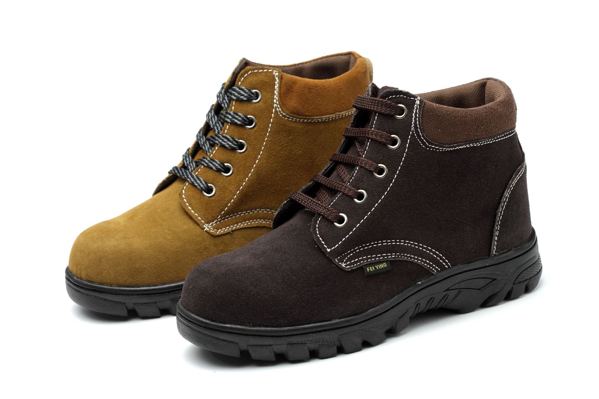 高帮劳保鞋男批发轻便耐磨防臭工地防砸防刺穿钢包头防护工作鞋