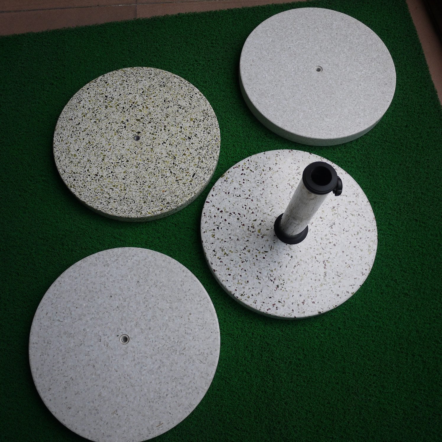水泥太阳伞底座 水磨石伞座 户外伞沙滩伞混疑土树脂伞座-阿里巴巴
