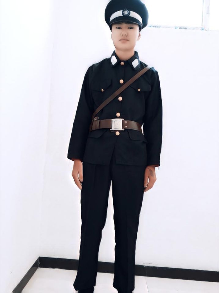 新款儿童成人民国服装二狗子狗腿子三六九服酒巡捕房探长演出服装