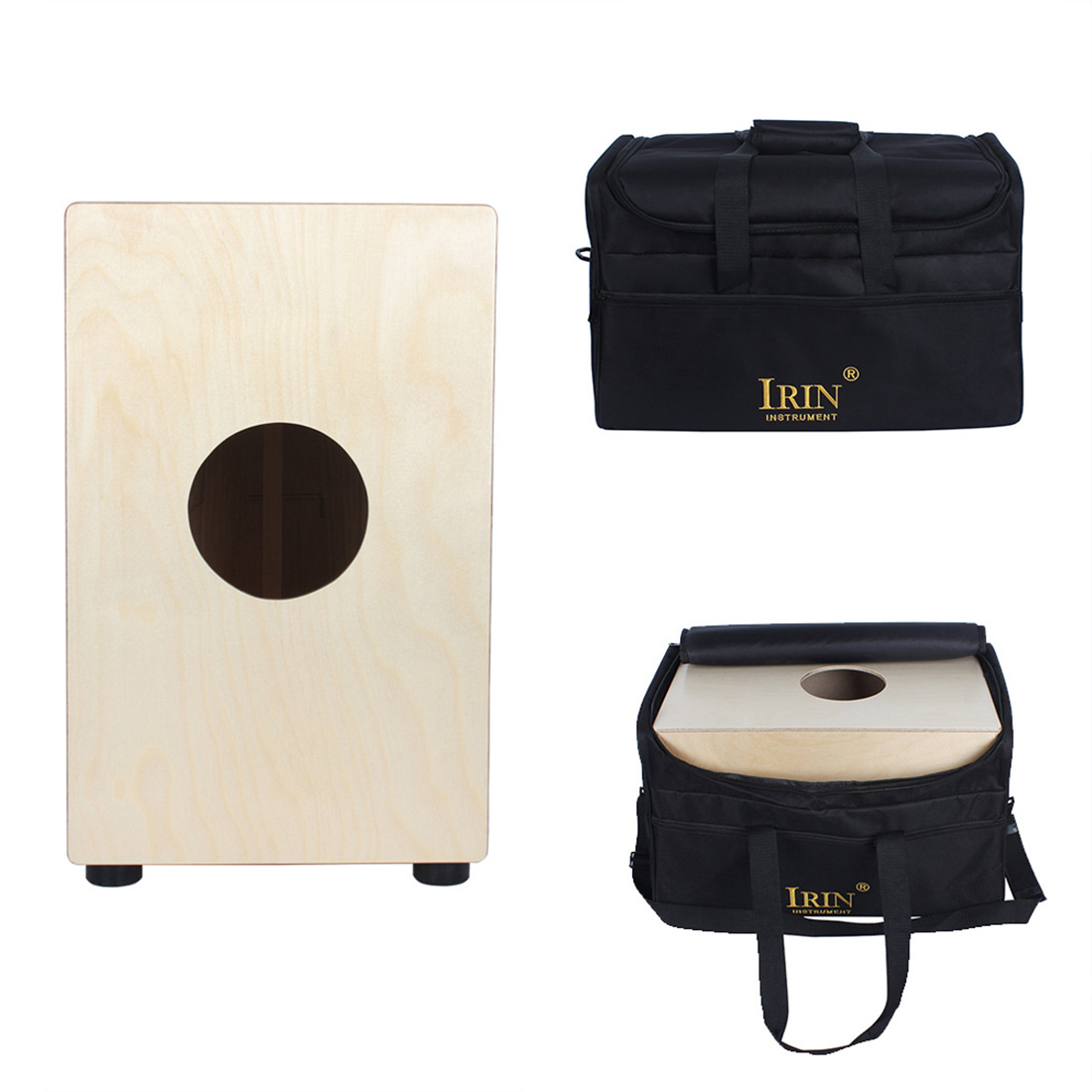 irin初学者枫木箱鼓专业演奏鼓手拍枫木箱鼓打击音乐乐器送箱鼓包