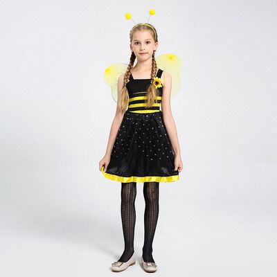芷凡幼儿童扮演小蜜蜂裙子女童小孩女孩蜜蜂仙子衣服舞蹈服表演出
