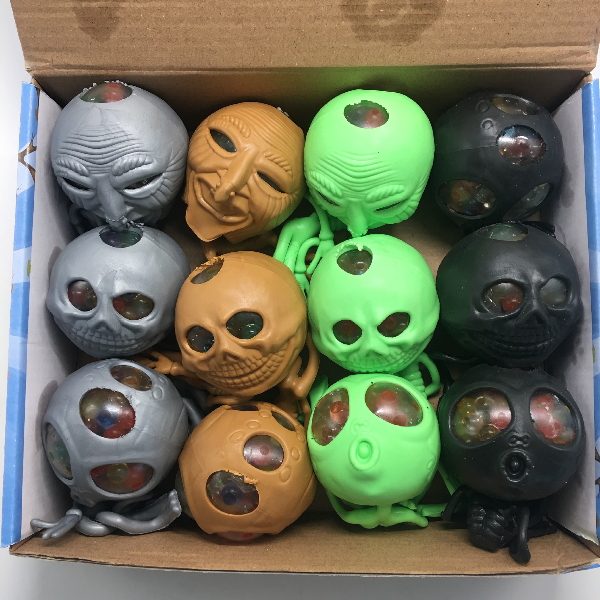 创意恶搞整人整蛊搞笑减压玩具 外星人tpr捏捏乐黑色发泄水球批发