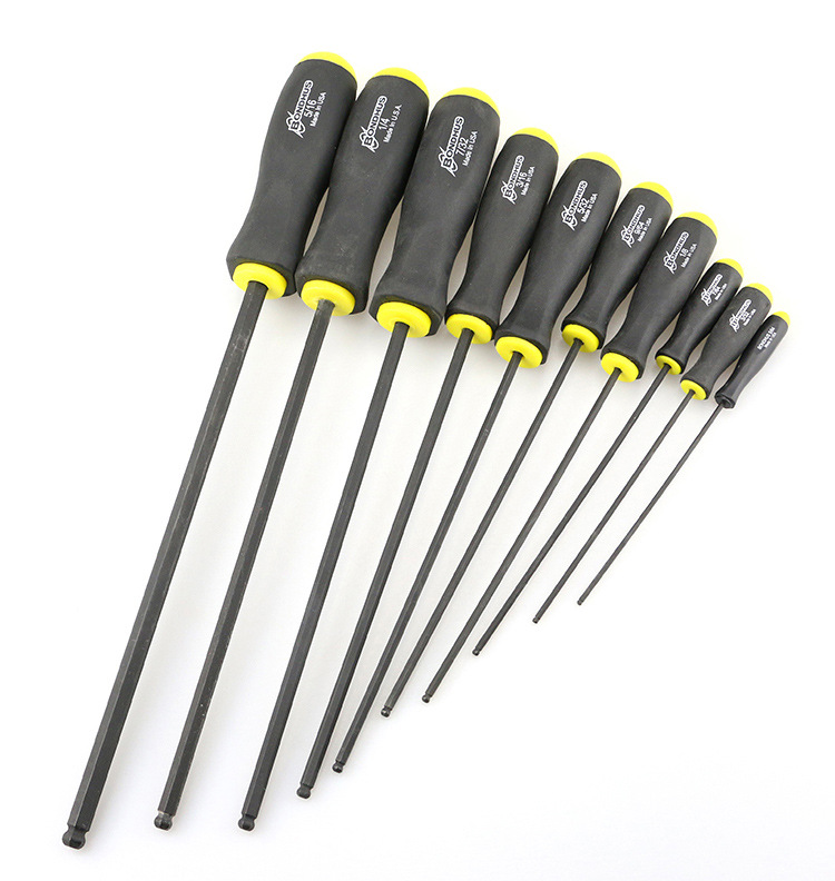 美国bondhus波顿标准长英制球头内六角 螺丝刀 手批0.05-1/2