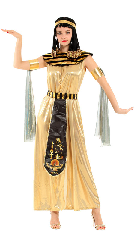 万圣节cosplay服装 成人埃及艳后 舞台演出服皇后公主裙w-0309