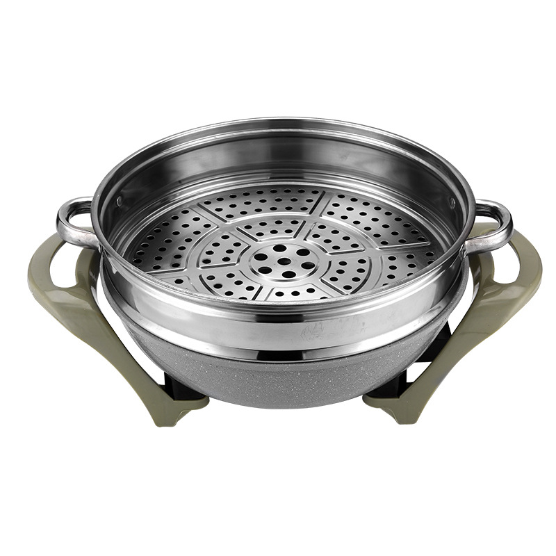 Odm Oem Customized Korean Medical Stone Electric Caldron Multi-Functional Electric Food Warmer Manufacturer with Steamer Cooking Pot
