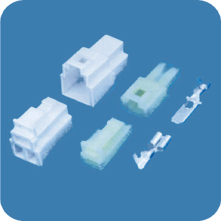 浙江津达 6.3mm间距63090系列直插条形连接器