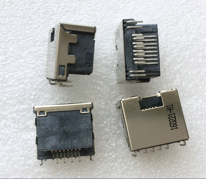 联想 华硕 等 笔记本主板 网卡接口 rj45网口 12针 带灯