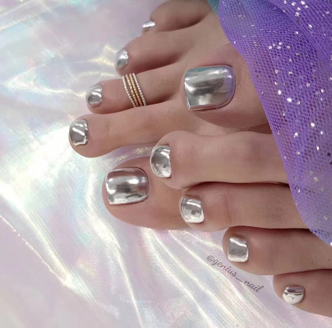 镜面魔镜粉网红人鱼粉极细渐变霓虹粉镭射粉美甲闪粉饰品超细亮粉