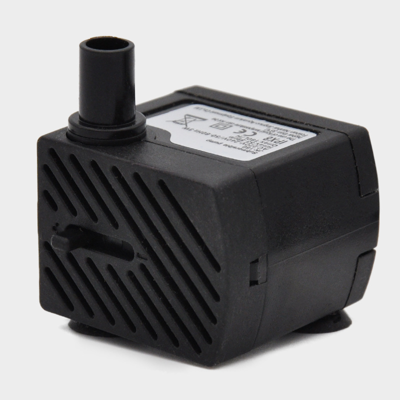 3w水泵鱼缸过滤潜水泵超静音水族箱抽水泵喷泉水泵3瓦4灯节能泵