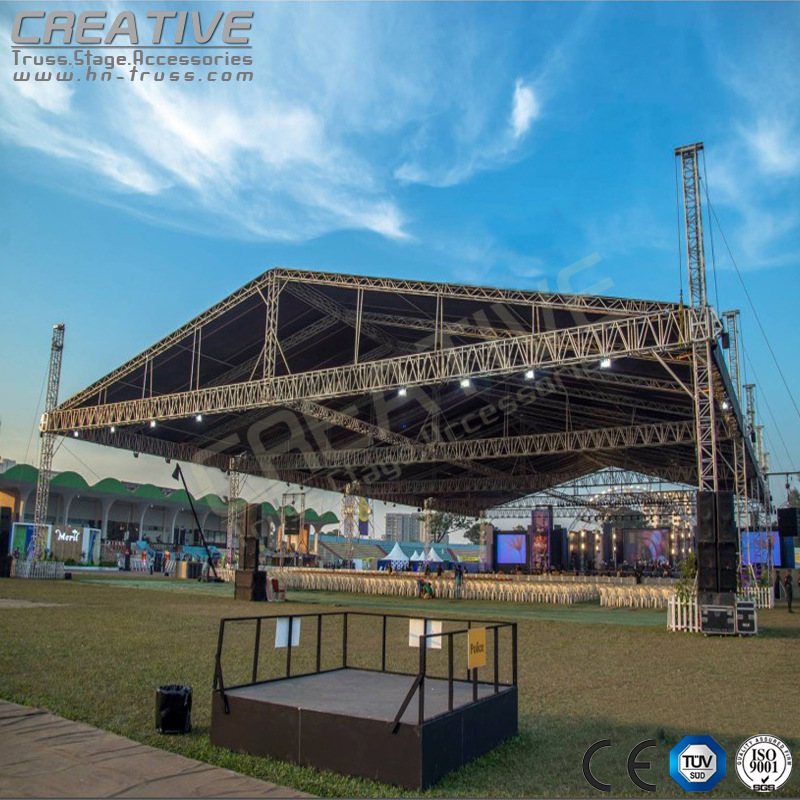 300插销桁架铝合金桁架圆定做酒吧灯架舞台桁架黑色truss造型架