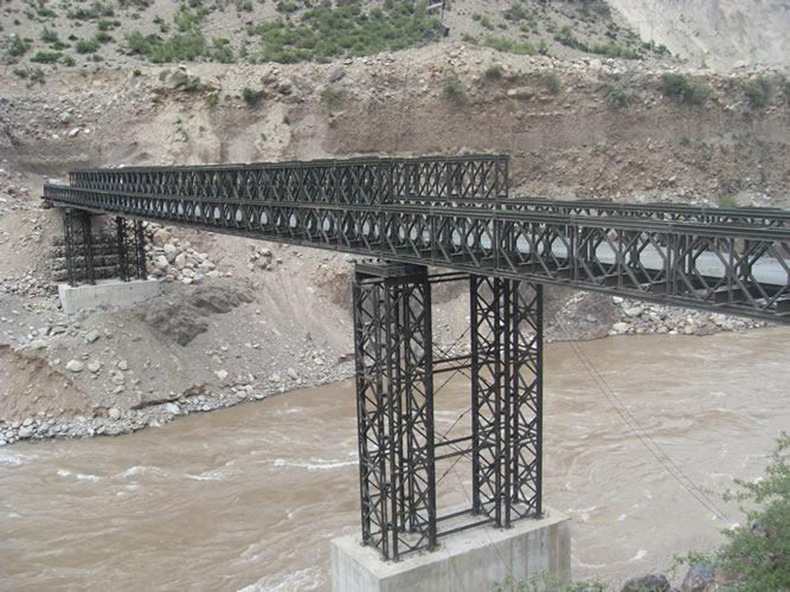 厂家供应海上施工建筑钢铁桁架贝雷桥钢模板321钢便桥工程贝雷片