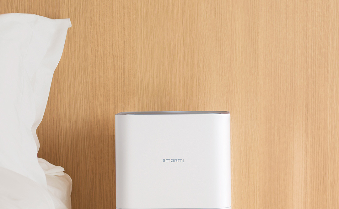 智米纯净型加湿器 静音无雾蒸发式4升 智能迷你便携家用