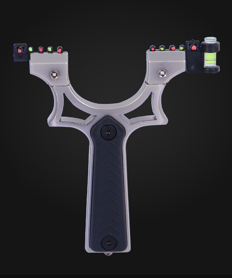 弹弓尖叫水平仪瞄具户外精准快压扁皮弹弓器二代小虎夹片批发厂家