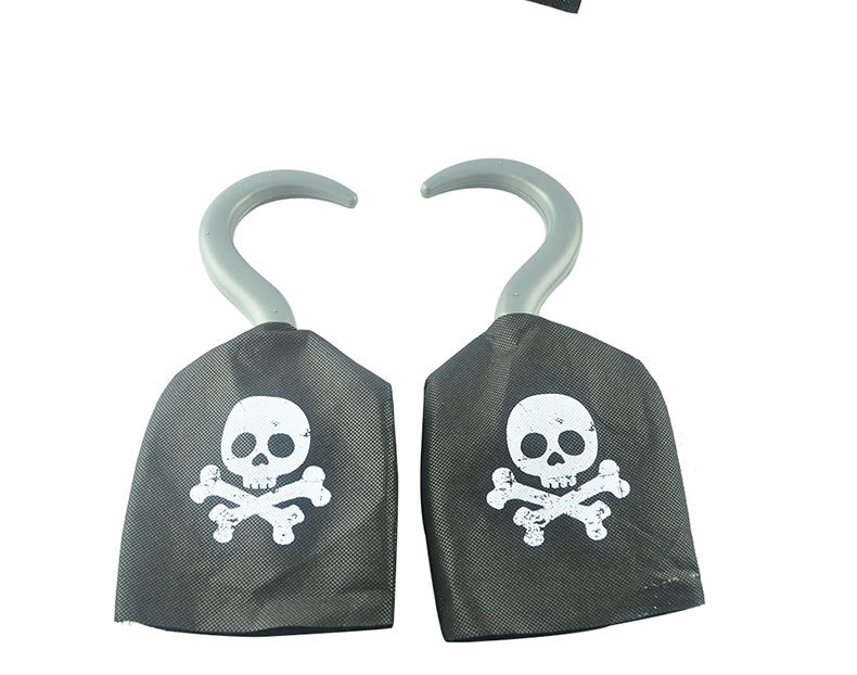 节日舞会演出道具无纺布海盗钩节日舞会表演道具装备海盗装备道具