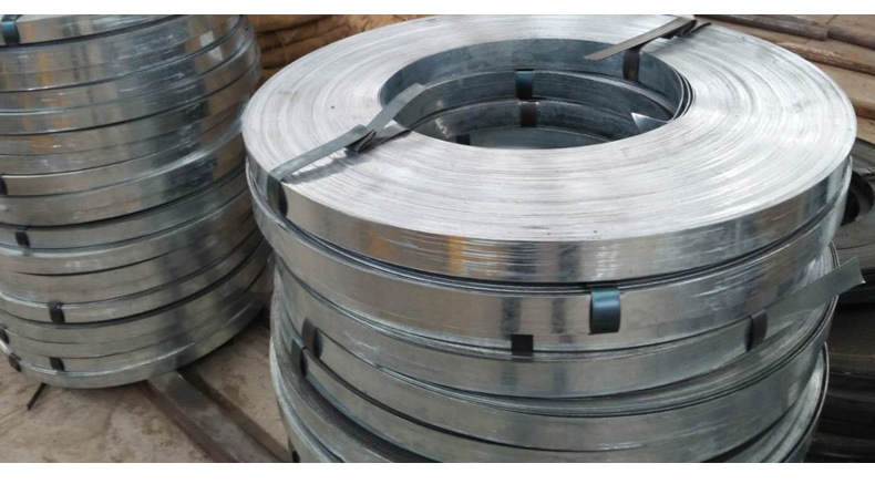 热镀锌打包带 手工金属钢带烤蓝铁皮打包带 重型货物捆扎带可定制