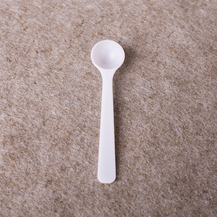 厂家批发1g奶粉勺子 塑料定量勺 药粉勺 圆形白勺定制logo