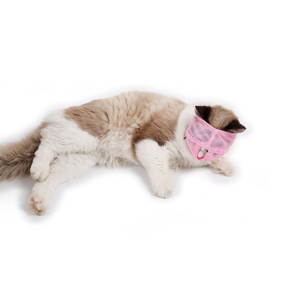 猫嘴套 透气网眼宠物嘴套 防咬防咀嚼猫嘴罩 宠物用品