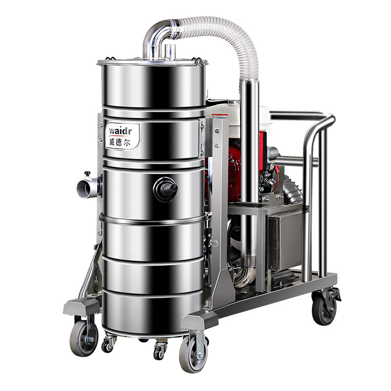 道路施工开槽吸渣块狭缝粉尘颗粒干湿两用工业汽油机吸尘器qy-75j