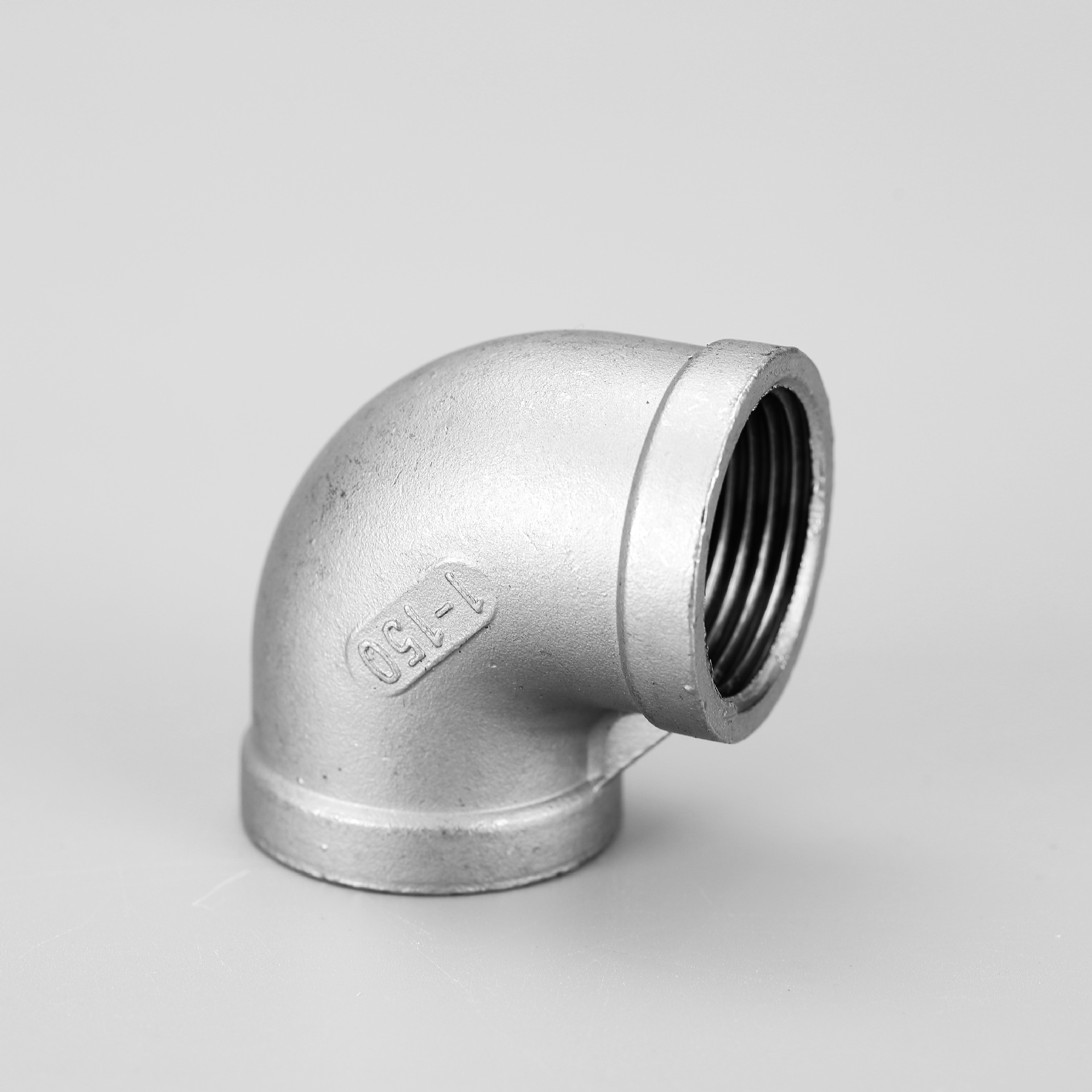 304不锈钢弯头丝扣弯头内螺纹90度精铸弯头内丝内牙弯头4分6分1寸