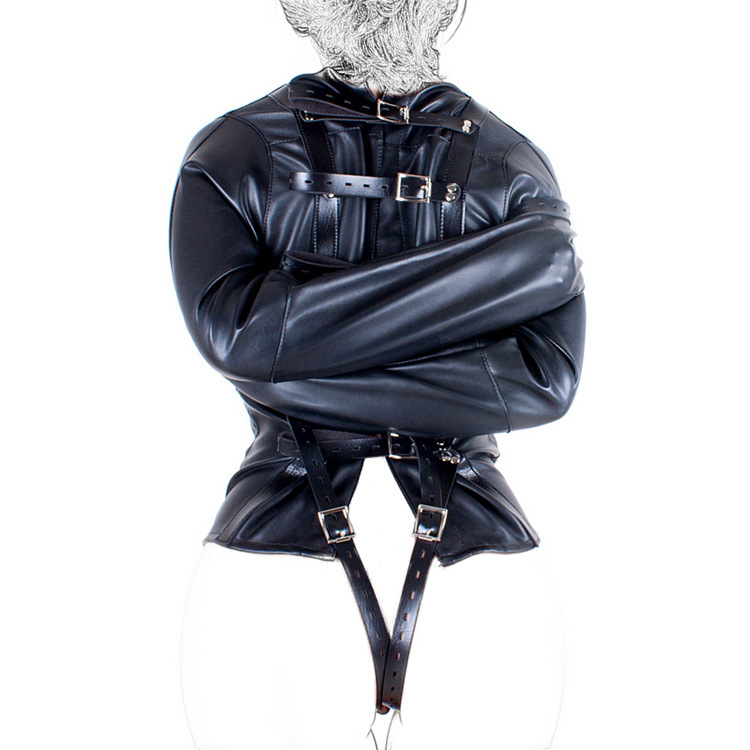 成人欧美紧身衣强制拘束缚衣服女奴隶另类皮革调情趣调教sm性用品