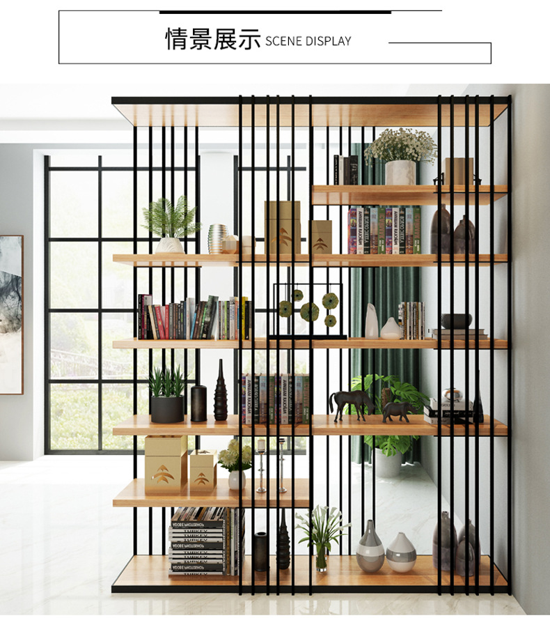 办公室多层创意置物架客厅工艺品花盆绿植展示架靠墙隔断家用架子