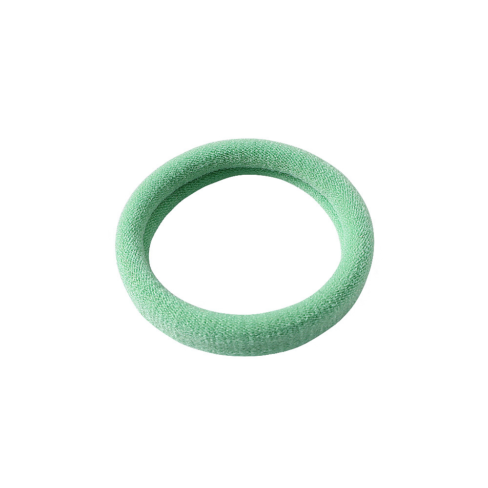 奇阅韩国糖果色无缝发圈黑色发绳儿童毛巾圈无接缝皮筋女100条装