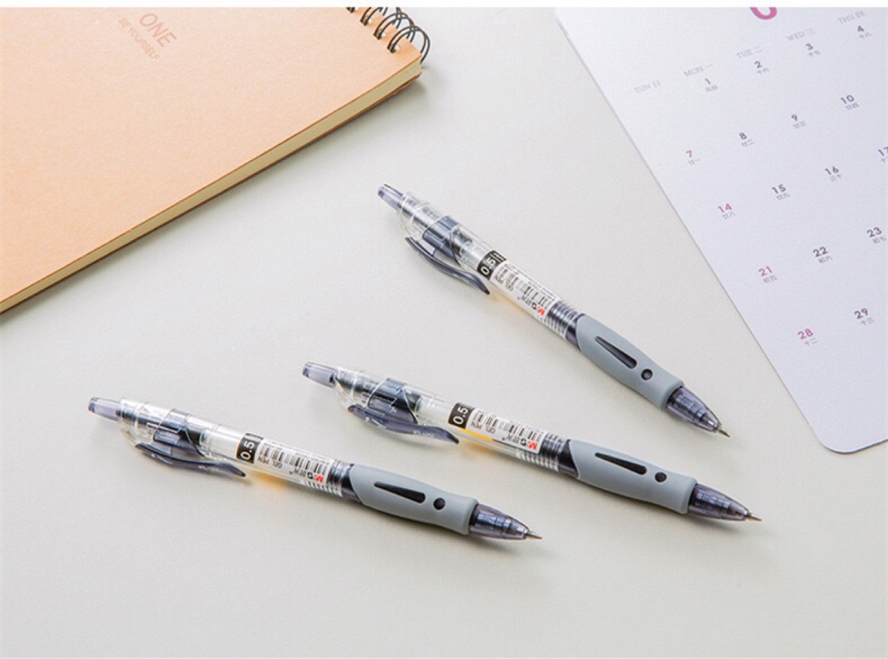 晨光gp1008按动中性笔签字笔0.5m蓝黑笔医生处方笔水笔红笔会议