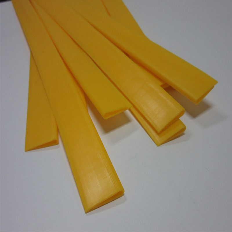 厂家定制pp塑料异型材pp布料夹条书夹条pp黄色塑料夹条瑞信塑胶