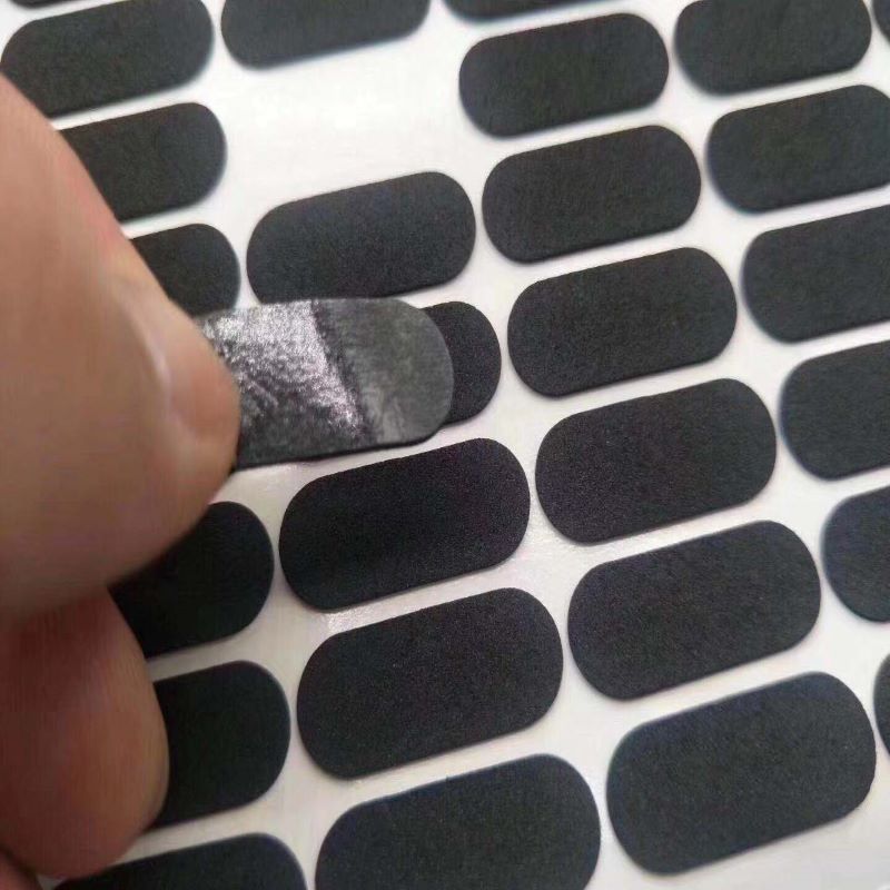 桌面防滑贴彩色硅胶脚垫支架硅胶贴自粘双面胶磨砂防滑垫圈