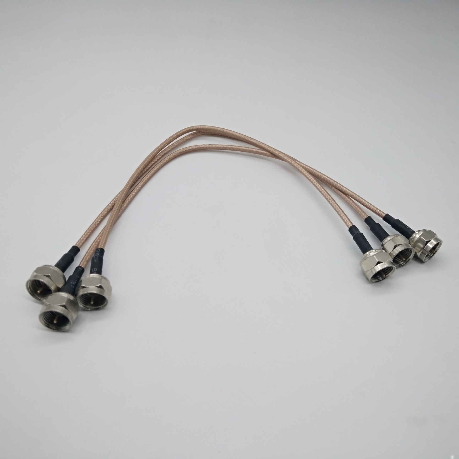 rf射频连接线 英制f公头转f公头 射频同轴连接线可定制rg316 15cm