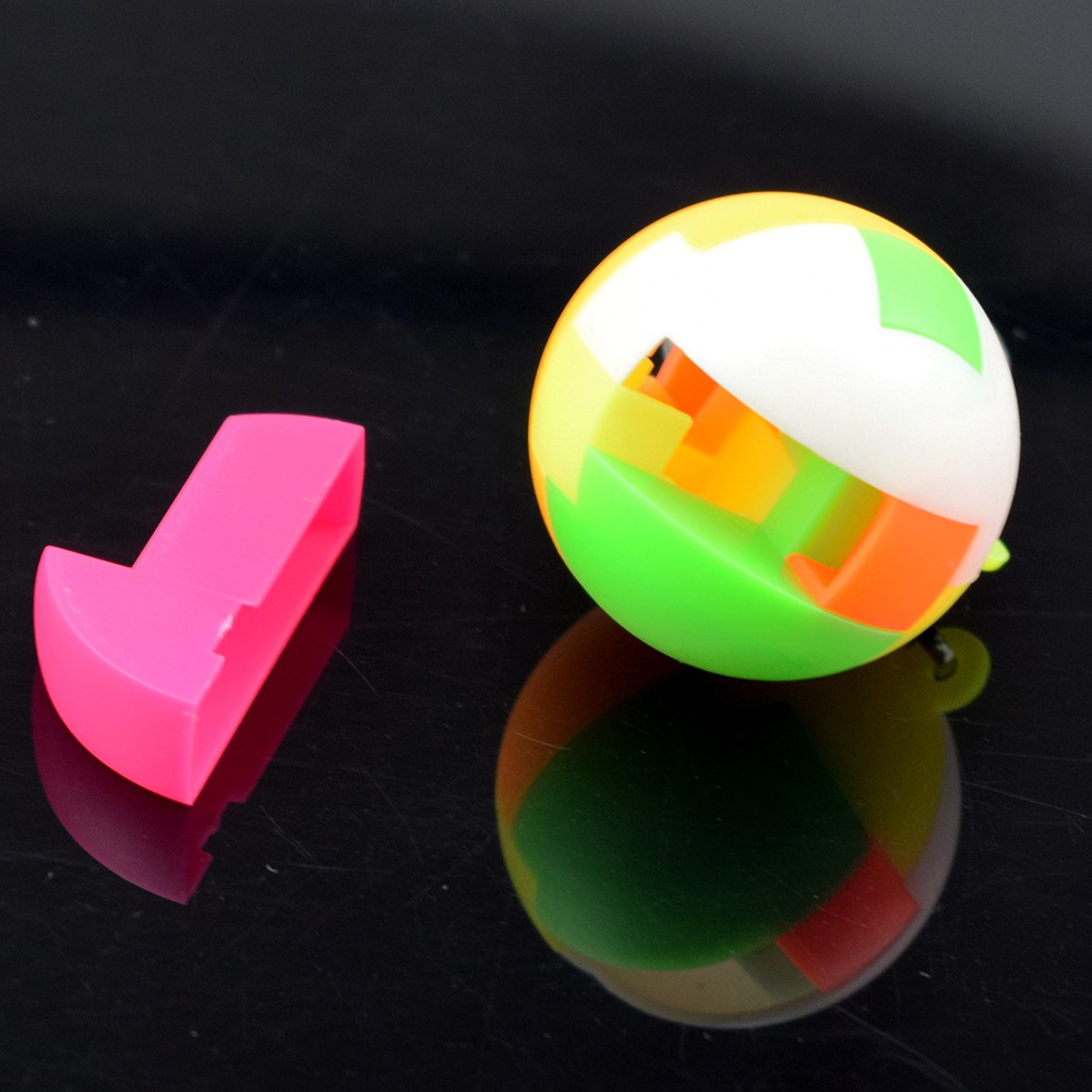 新奇益智圆形方形拼装组合智力魔方孔明锁玩具含钥匙扣装扭蛋玩具