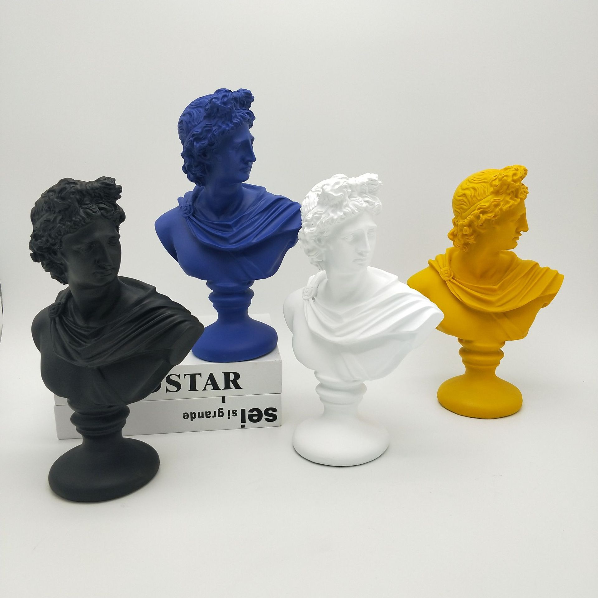 石膏工艺品欧式人物ins创意家居饰品客厅摆件阿波罗雕像摆件艺术