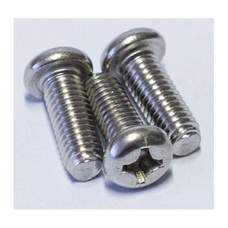 m3*10 pm加硬镀镍黑色十字槽圆头平尾机牙紧固铁板机壳锁紧螺丝钉