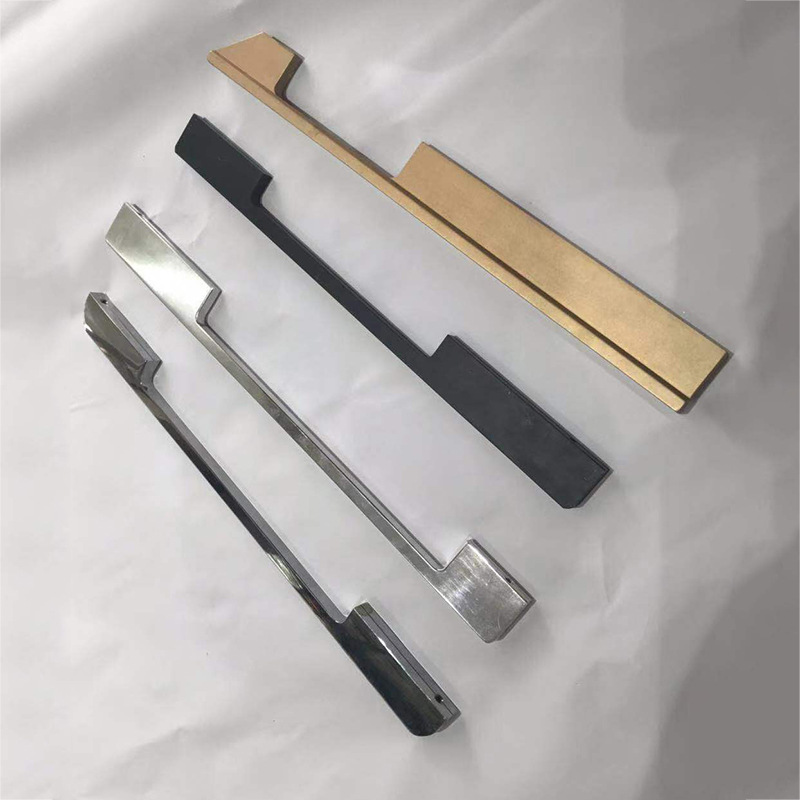 厂家批发铝合金拉手黑色一字柜门橱柜拉手抽屉衣柜加长拉手门把手