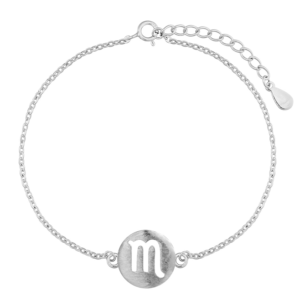 cxwind 12星座天蝎座手链 镀银日韩版甜美简约百搭饰品女友礼物