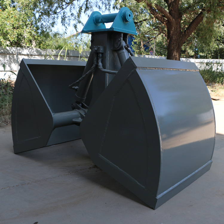 挖掘机贝型斗(也叫抓斗,哈壳斗)分为液压回转和不带液压回转两种.