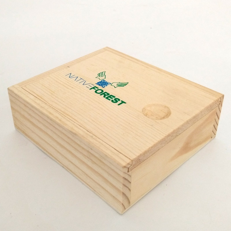 Storage Box Wooden Simple Square Pull Lid Gift Packaging Storage Wooden Box Wooden with Lid Packaging Box